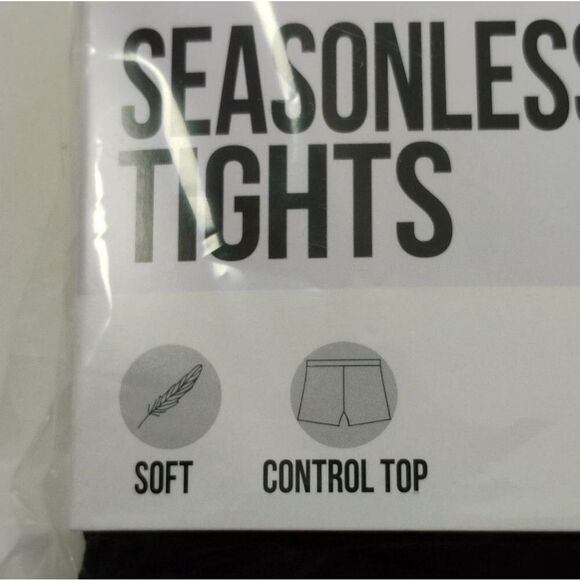 L'eggs Seasonless Tights Black size Medium NWT Leggs - Picture 4 of 8